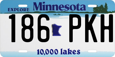 MN license plate 186PKH