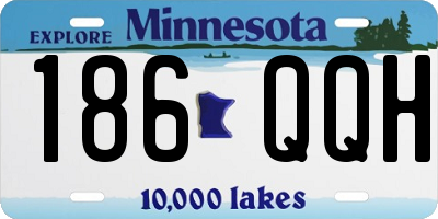 MN license plate 186QQH