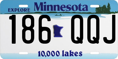 MN license plate 186QQJ