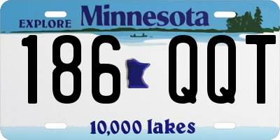 MN license plate 186QQT