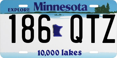 MN license plate 186QTZ