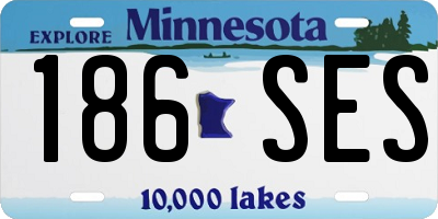 MN license plate 186SES