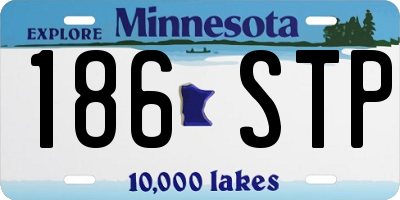 MN license plate 186STP