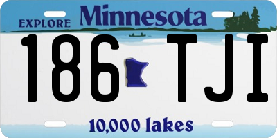 MN license plate 186TJI