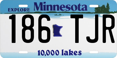 MN license plate 186TJR