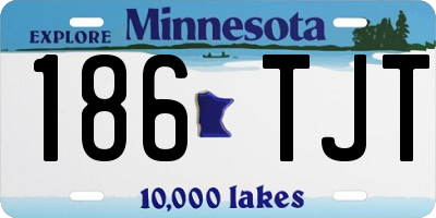 MN license plate 186TJT