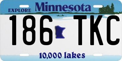 MN license plate 186TKC