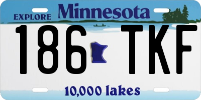 MN license plate 186TKF