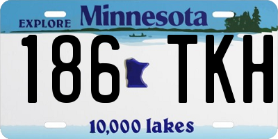 MN license plate 186TKH