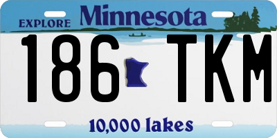 MN license plate 186TKM