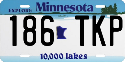 MN license plate 186TKP