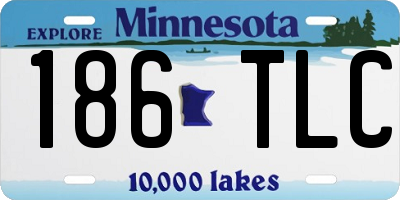 MN license plate 186TLC