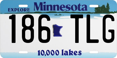 MN license plate 186TLG