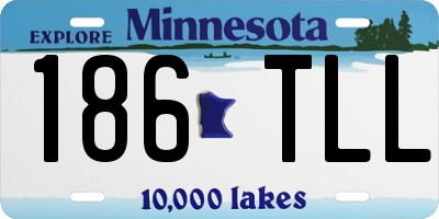 MN license plate 186TLL