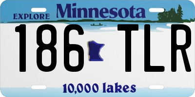 MN license plate 186TLR