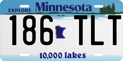 MN license plate 186TLT