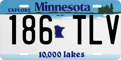 MN license plate 186TLV