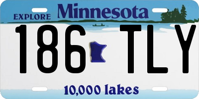 MN license plate 186TLY