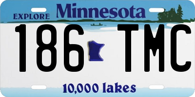 MN license plate 186TMC