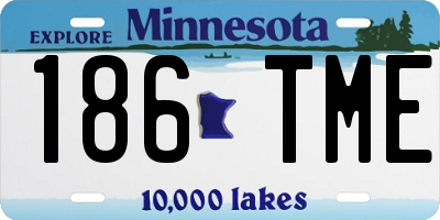 MN license plate 186TME