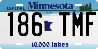 MN license plate 186TMF