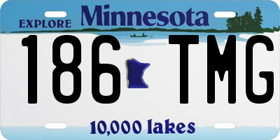 MN license plate 186TMG