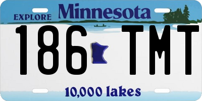 MN license plate 186TMT
