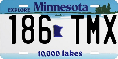 MN license plate 186TMX