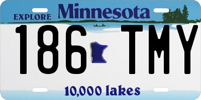 MN license plate 186TMY