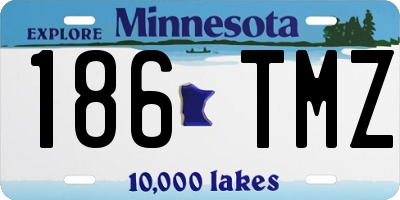 MN license plate 186TMZ