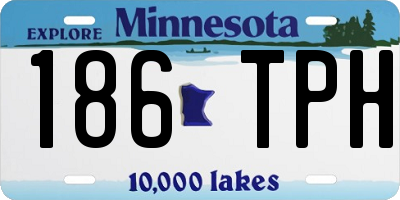 MN license plate 186TPH