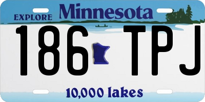 MN license plate 186TPJ