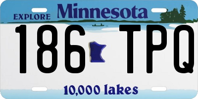 MN license plate 186TPQ