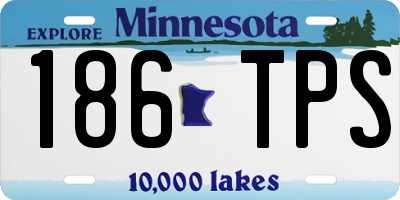 MN license plate 186TPS