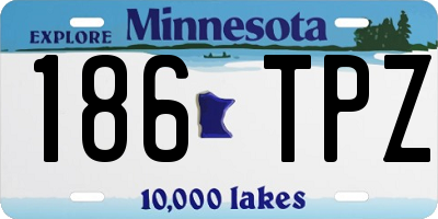 MN license plate 186TPZ