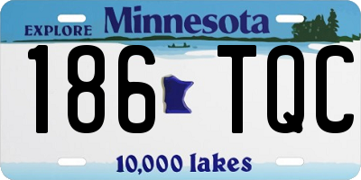 MN license plate 186TQC
