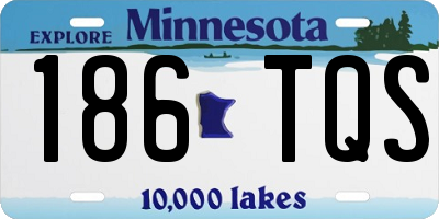MN license plate 186TQS