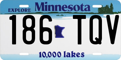 MN license plate 186TQV