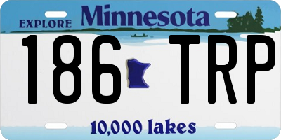 MN license plate 186TRP
