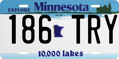 MN license plate 186TRY
