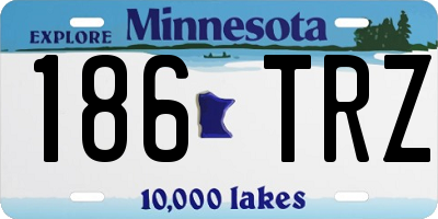 MN license plate 186TRZ