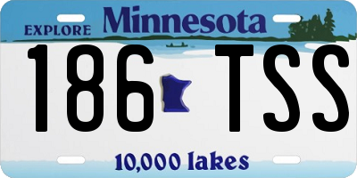 MN license plate 186TSS