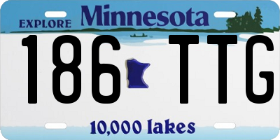 MN license plate 186TTG