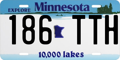 MN license plate 186TTH