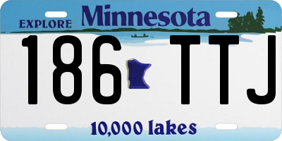 MN license plate 186TTJ