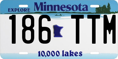 MN license plate 186TTM