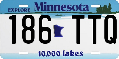 MN license plate 186TTQ