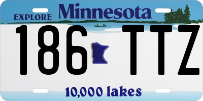 MN license plate 186TTZ
