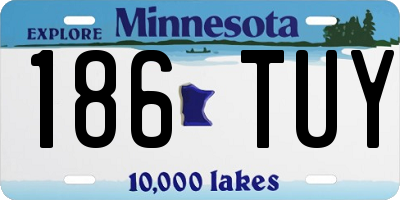 MN license plate 186TUY