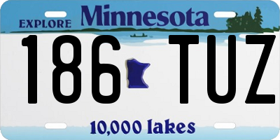 MN license plate 186TUZ